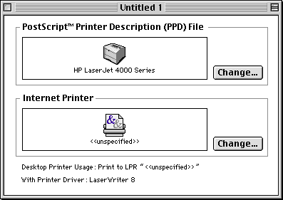 PostScript Printer Description