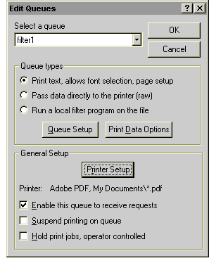 Screenshot of Brooks RPM Select LPD Print Manager