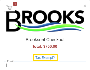 tax-exempt on the web order form