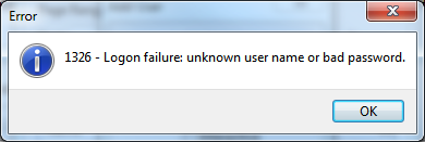 Logon failure warning