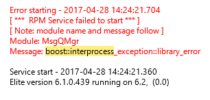 interprocess exception