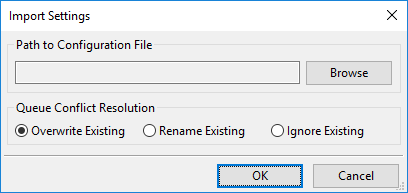 Export settings