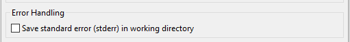 Filter error handling setup