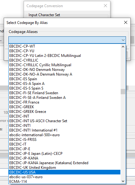 EBCDIC aliases