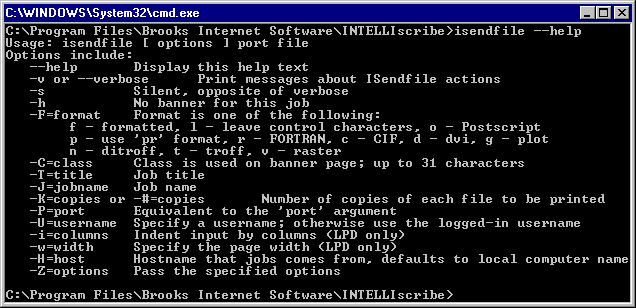 INTELLIscribe command line interface