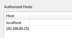 Host now added to access list