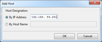 Adding a host to RPC using IP address