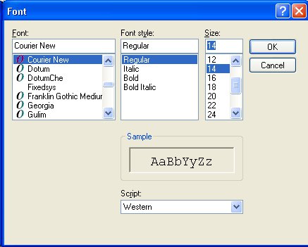 Windows fonts