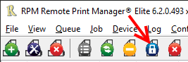 Hold icon in RPM UI toolbar