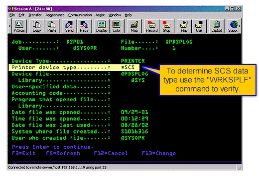 The SCS printer data stream is a sequential data stream specifically oriented toward line printers. The data stream consists of 