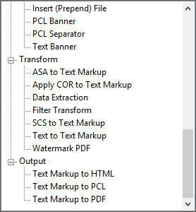 Droplist with transform names