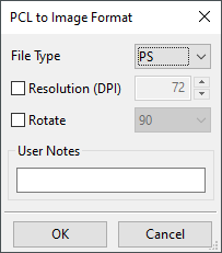 PCL to image format